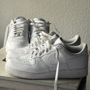 Nike Men's All-White Air Sneakers